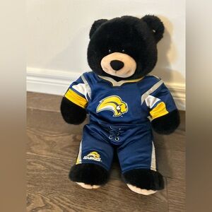 Build a Bear plush bear with Blue Buffalo Sabers NHL Hockey Jersey & Pants